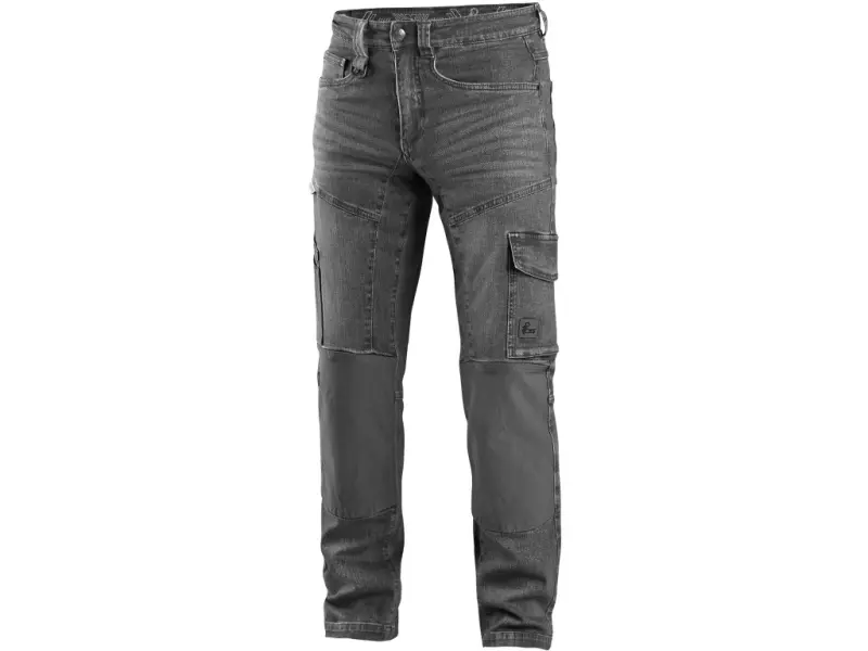 Kalhoty jeans CXS ALBI, pánské, šedé, vel. 54