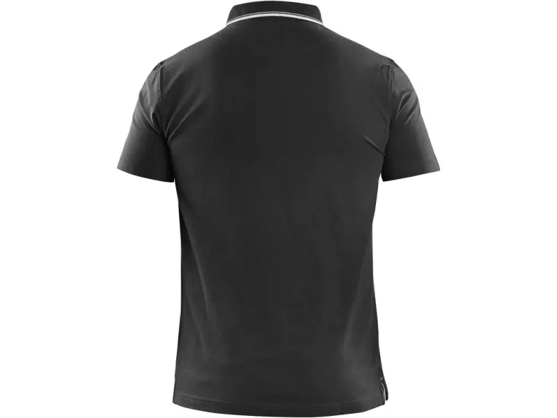 Polokošile CXS HENRY, pánské, krátký rukáv, černo-bílá, vel. L