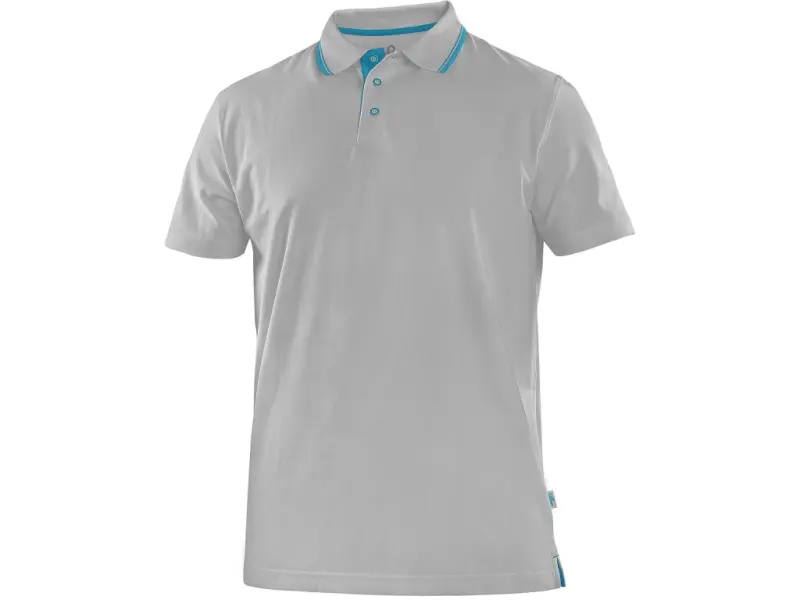 Polokošile CXS HENRY, pánské, krátký rukáv, šedo-modrá, vel. 3XL