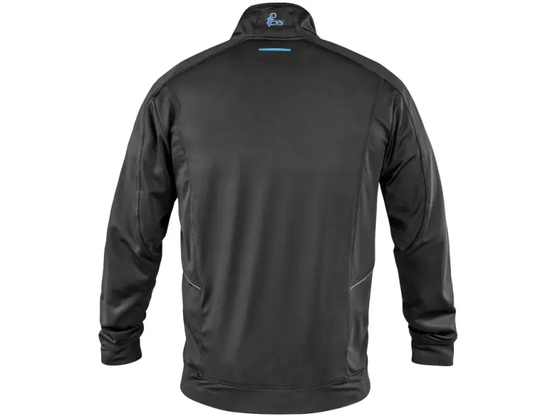 Mikina CXS LEONIS, černá s HV modro/červenými doplňky, vel. 3XL