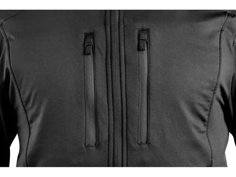 Mikina CXS LEONIS, černá s HV modro/červenými doplňky, vel. 3XL