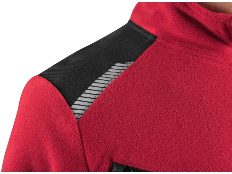 Bunda CXS 4ENVI SOLIS, pánská, fleecová, červeno-černá, vel. 3XL