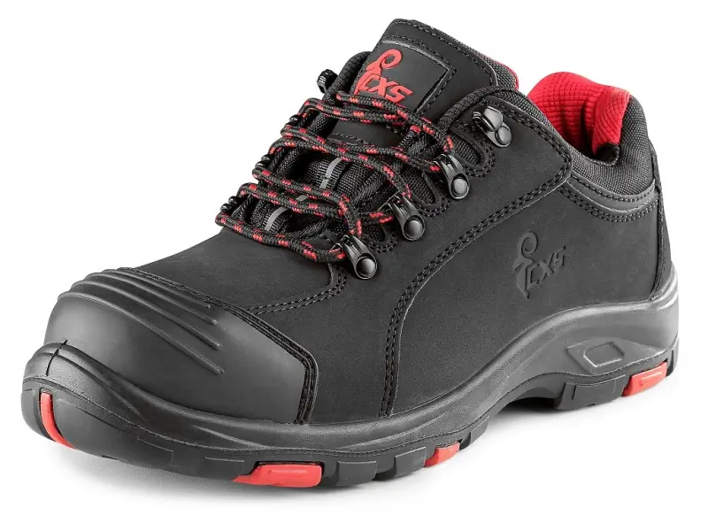 Obuv CXS ROCK APLIT S3, polobotka, černo-červená, vel. 48