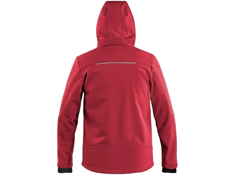 Bunda CXS STRETCH, dětská, softshell, červená