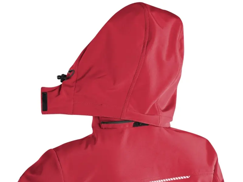 Bunda CXS STRETCH, dětská, softshell, červená