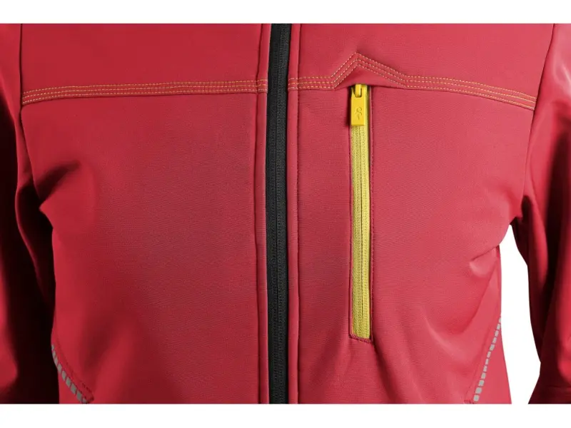Bunda CXS STRETCH, dětská, softshell, červená, vel. 160