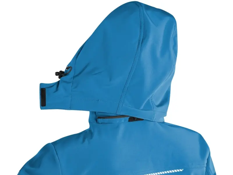 Bunda CXS STRETCH, dětská, softshell, středně modrá, vel. 130