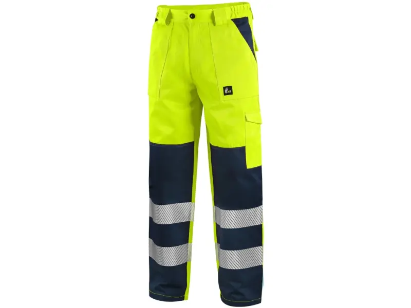 Kalhoty CXS NORWICH, výstražné, pánské, žluto - modré, vel. 68