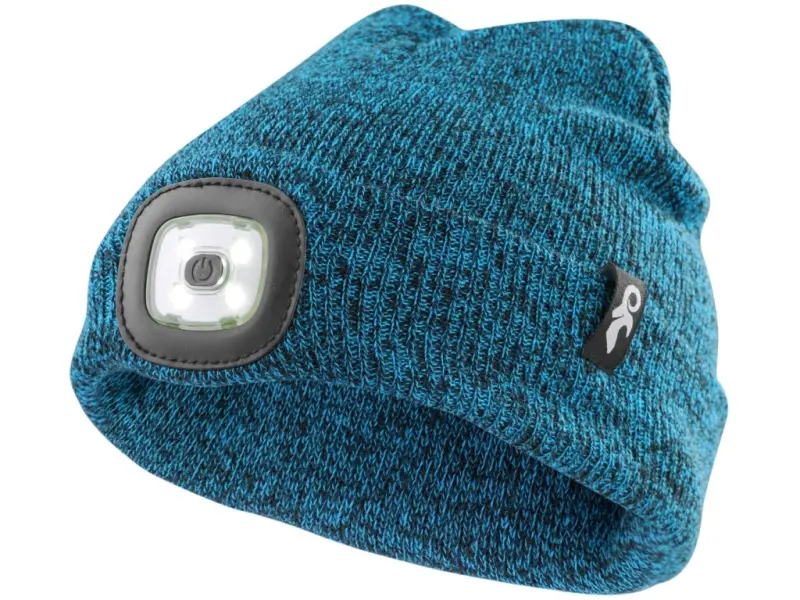 Čepice CXS Tynan s LED světlem, dětská, modrá, vel. XS