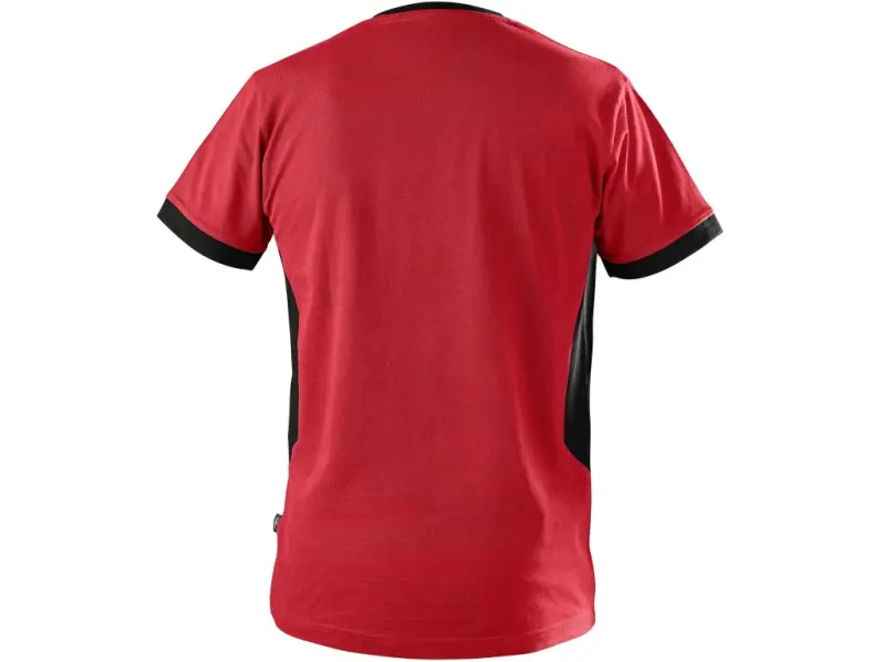 Tričko CXS OWEN, krátký rukáv, pánské, červeno-černé, vel. 2XL
