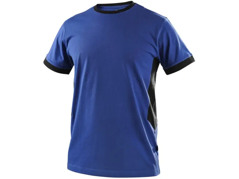 Tričko CXS OWEN, krátký rukáv, pánské, modro-černé, vel. 4XL