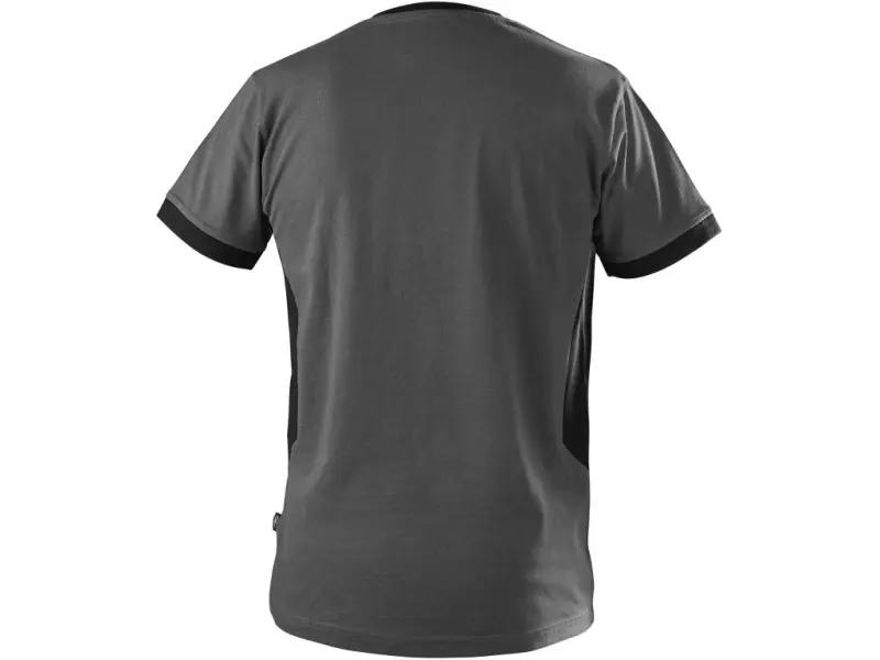 Tričko CXS OWEN, krátký rukáv, pánské, tmavě šedo-černé, vel. 5XL