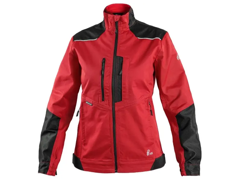 Blůza CXS SOLIS FLEX, dámská, červeno-černá, vel. XL