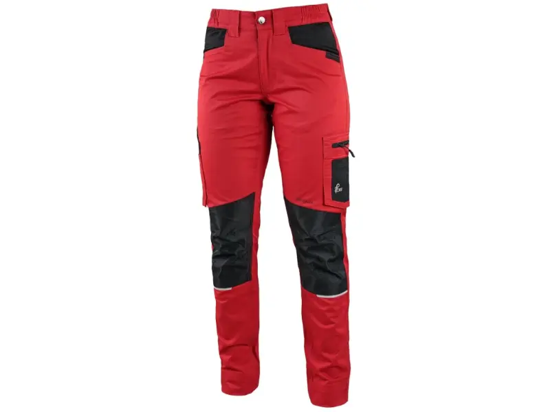 Kalhoty CXS SOLIS FLEX, dámské, červeno-černé, vel. 36
