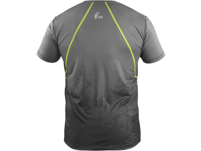 Tričko CXS SPORTY FLOW, krátký rukáv, šedé, vel. 2XL