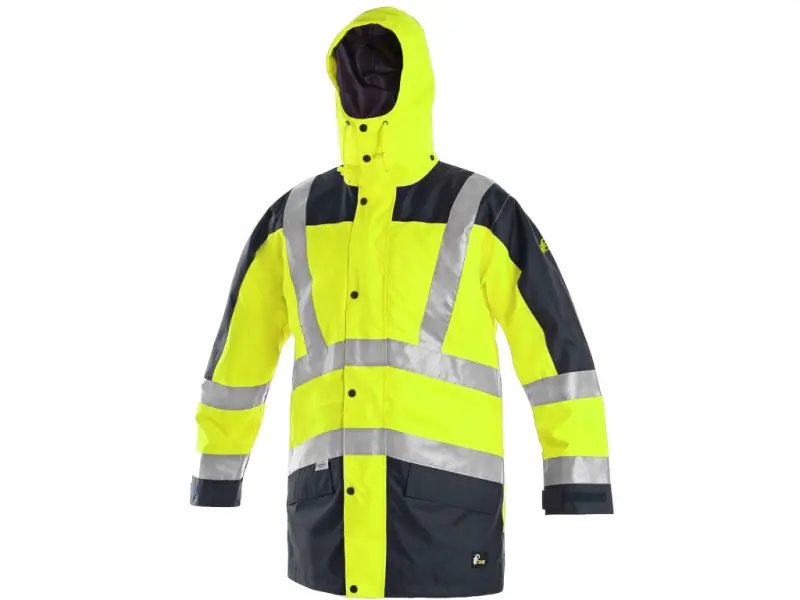 Bunda CXS LONDON, výstražná, pánská 5V1. žluto-modrá, vel. 2XL
