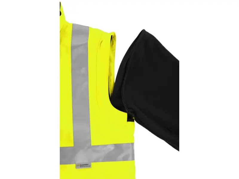 Bunda CXS LONDON, výstražná, pánská 5V1. žluto-modrá, vel. 2XL