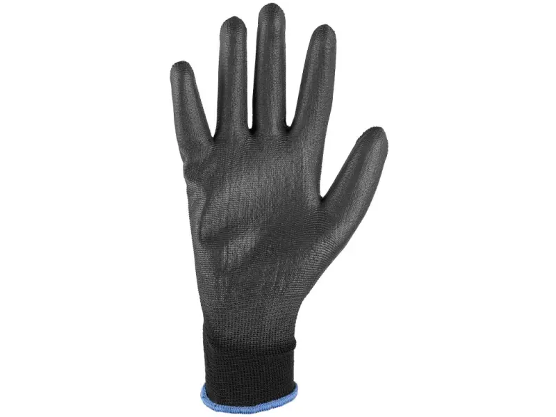 Rukavice CXS BRITA BLACK, máčené v polyuretanu, vel. 10