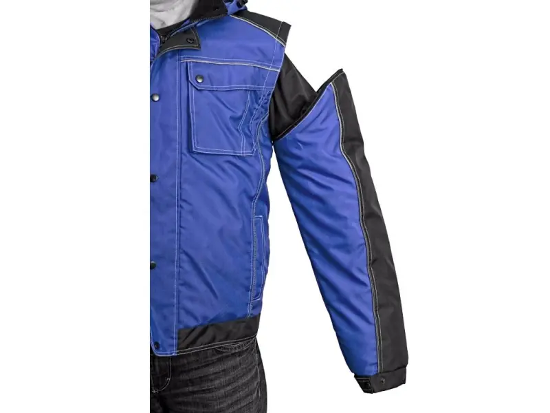Bunda CXS IRVINE, zimní, pánská, modro-černá, vel. 4XL