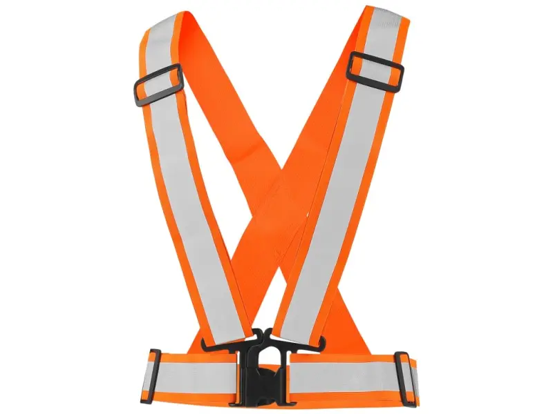 Reflexní elastický KŘÍŽ CROSS, oranžový