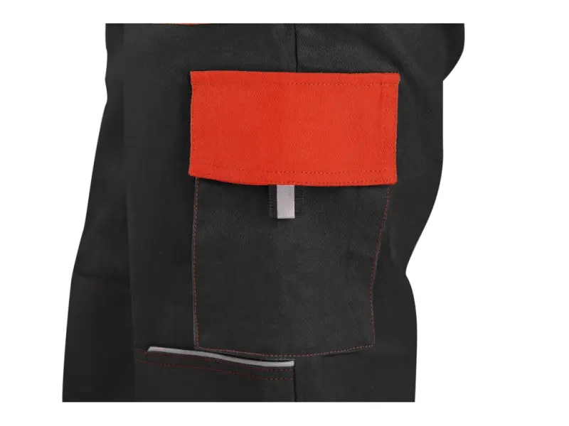 Kalhoty CXS LUXY JOSEF, pánské, černo-oranžové, vel. 52