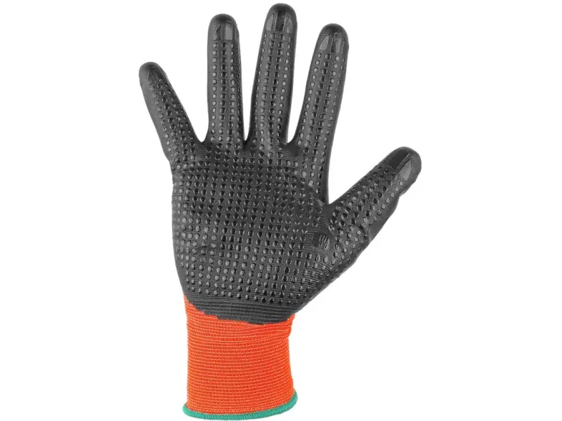 Rukavice CXS MISTI, máčené do 3/4 v nitrilu, vel. 10
