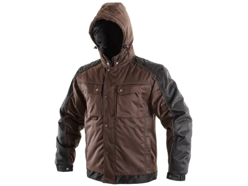 Bunda CXS IRVINE, zimní, pánská, hnědo-černá, vel. 4XL Bunda CXS IRVINE, zimní, pánská, hnědo-černá, vel. 4XL