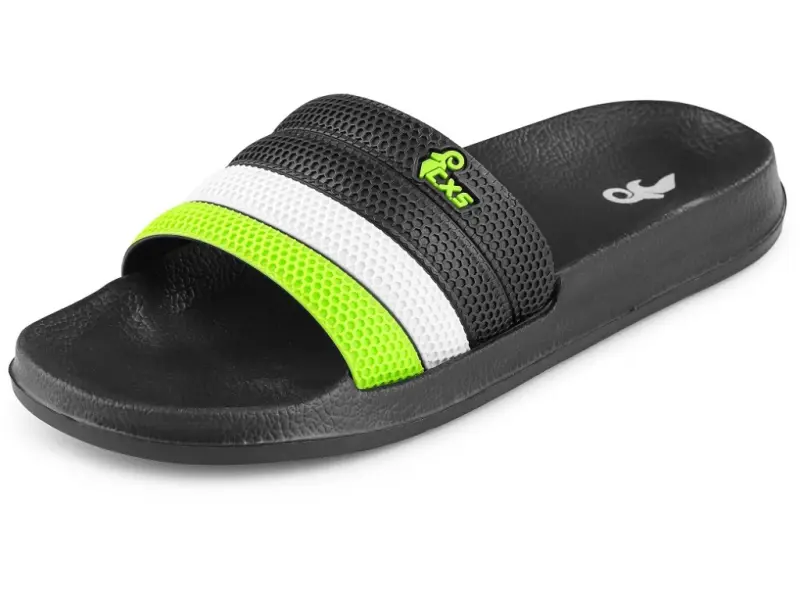 Obuv CXS GULF, nazouvák, černo - zelený, vel. 39