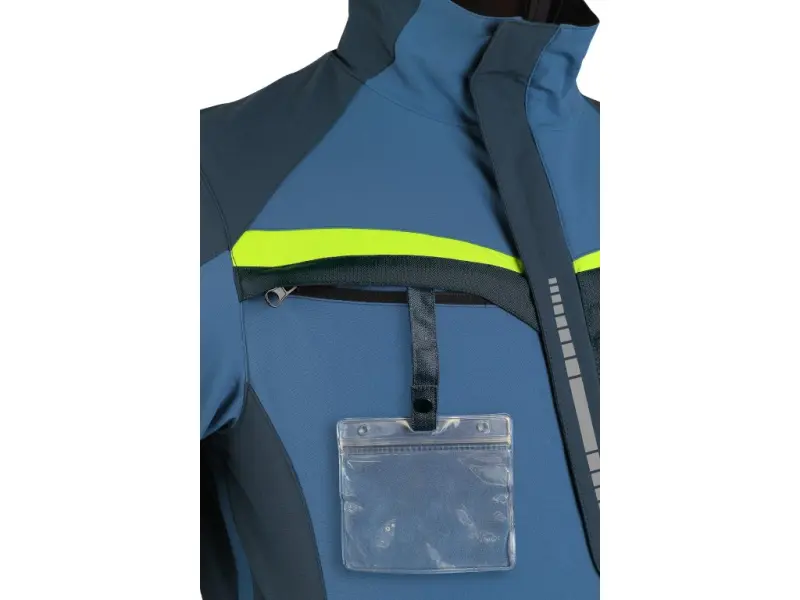 Blůza CXS NAOS, pánská, modro-modrá, HV žluté doplňky, roz. 46