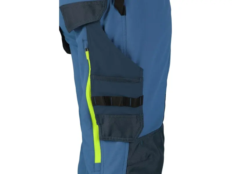 Kalhoty CXS NAOS pánské, modro-modré, HV žluté doplňky, vel. 50