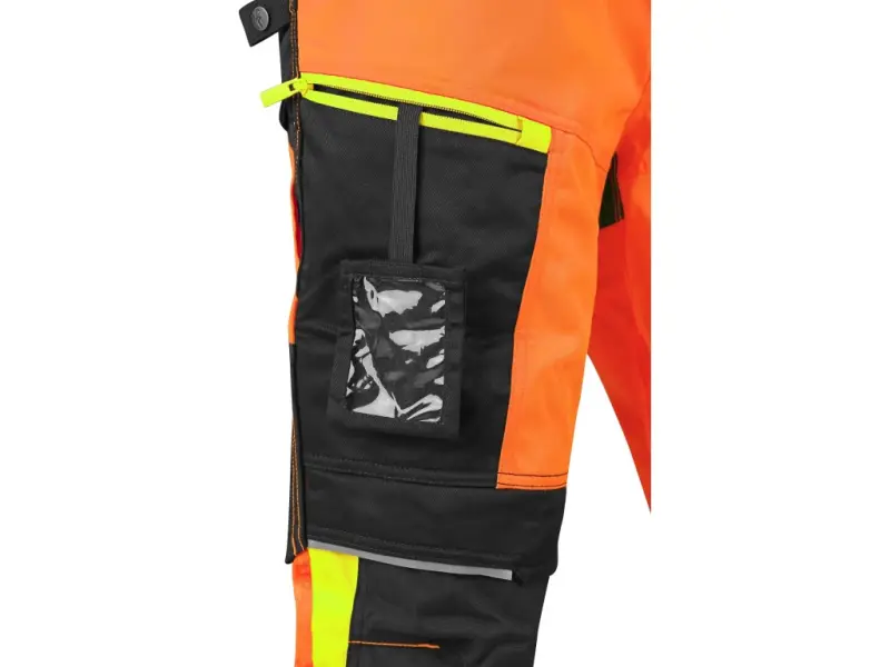 Kalhoty CXS BENSON výstražné, pánské, oranžovo-černé, vel. 58
