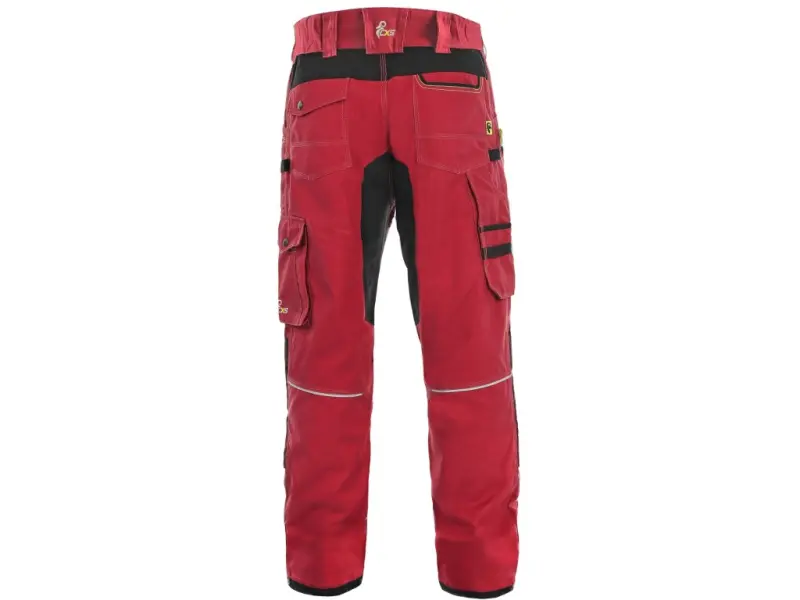 Kalhoty CXS STRETCH, pánské, červeno - černé, vel. 60