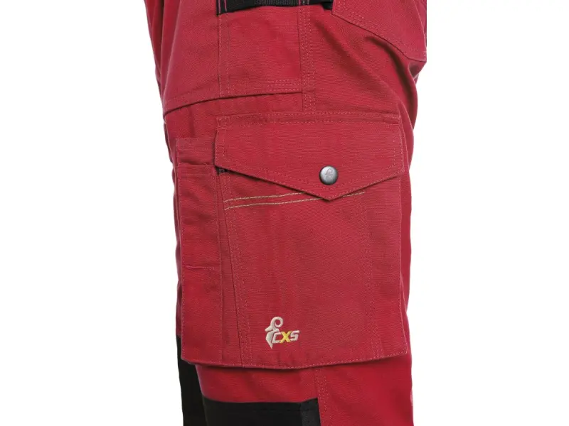 Kalhoty CXS STRETCH, pánské, červeno - černé, vel. 62