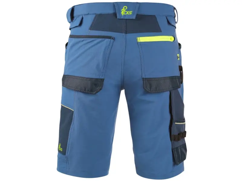 Kraťasy CXS NAOS pánské, modro-modré, HV žluté doplňky, vel. 54