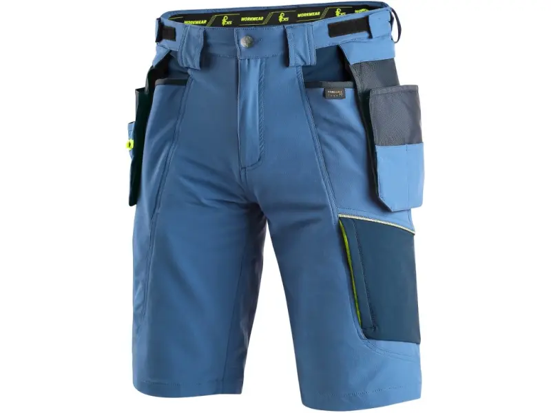 Kraťasy CXS NAOS pánské, modro-modré, HV žluté doplňky, vel. 60