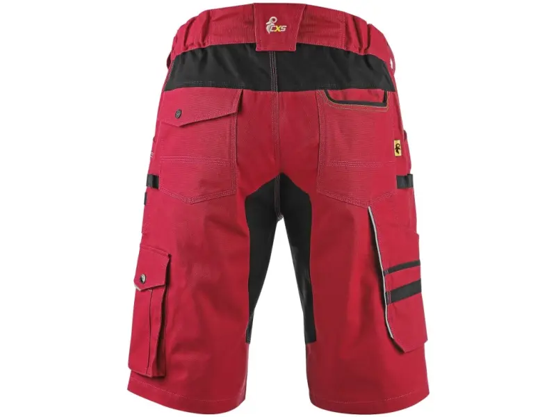 Kraťasy CXS STRETCH pánské, červeno-černé, vel. 52