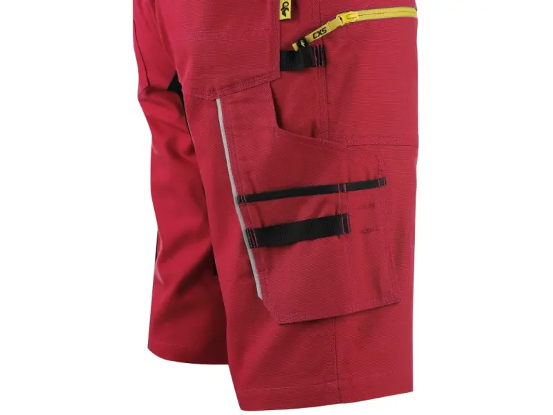 Kraťasy CXS STRETCH pánské, červeno-černé, vel. 60