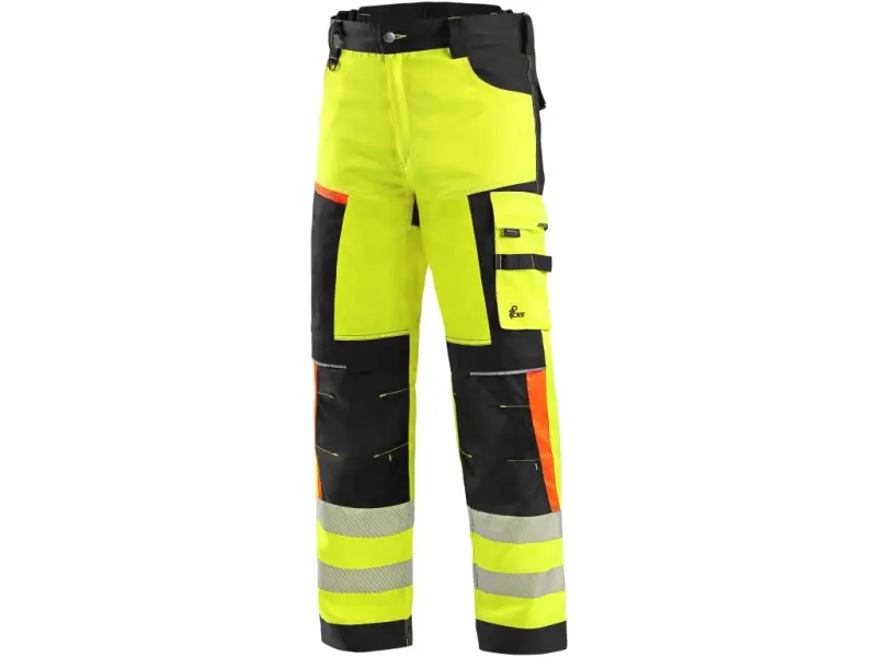 Kalhoty CXS BENSON výstražné, pánské, žluto-černé, vel. 64