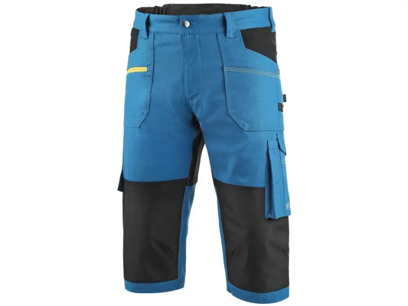 Kalhoty 3/4 CXS STRETCH, pánské, středně modré-černé, vel. 62