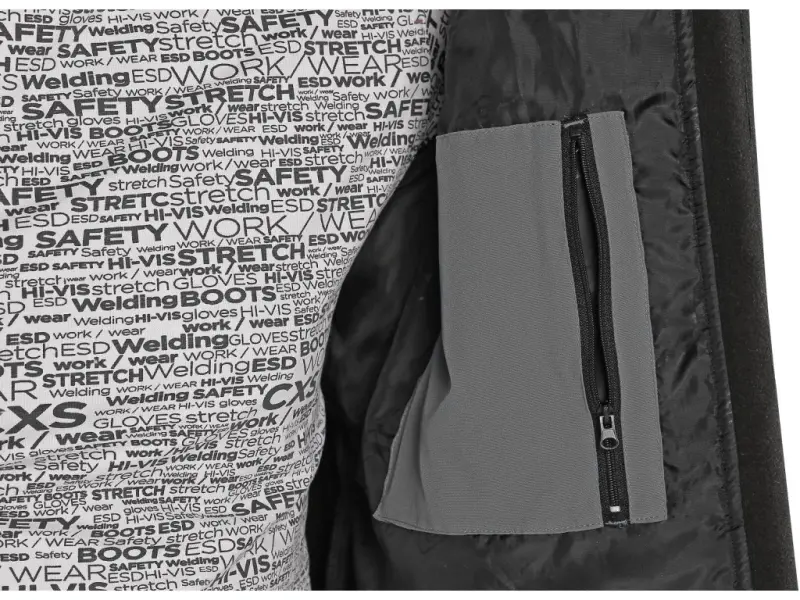 Bunda CXS STRETCH, pánská, softshell, šedá, vel. L