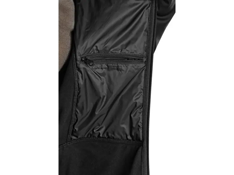 Bunda CXS LEONIS, pánská, černá s HV modro/červenými doplňky, vel. XL