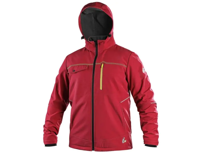 Bunda CXS STRETCH, pánská, softshell, červená, vel. 3XL