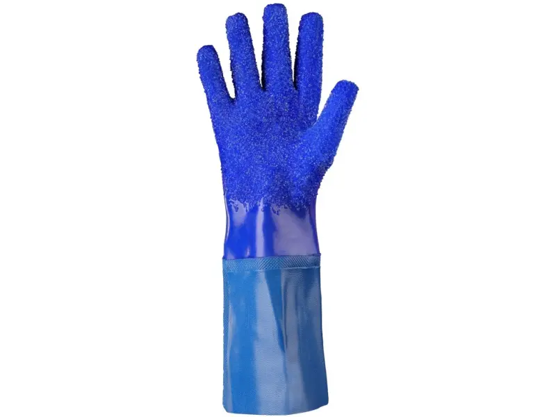 Rukavice CXS FISO, máčené v PVC, zdrsněný povrch, vel. 10
