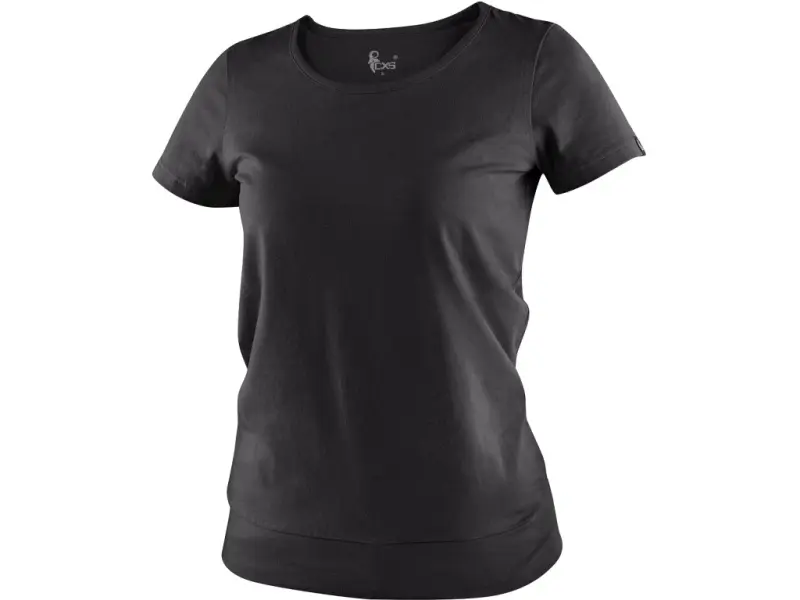 Tričko CXS EMILY, dámské, krátký rukáv, černá, vel. M Tričko CXS EMILY, dámské, krátký rukáv, černá, vel. M